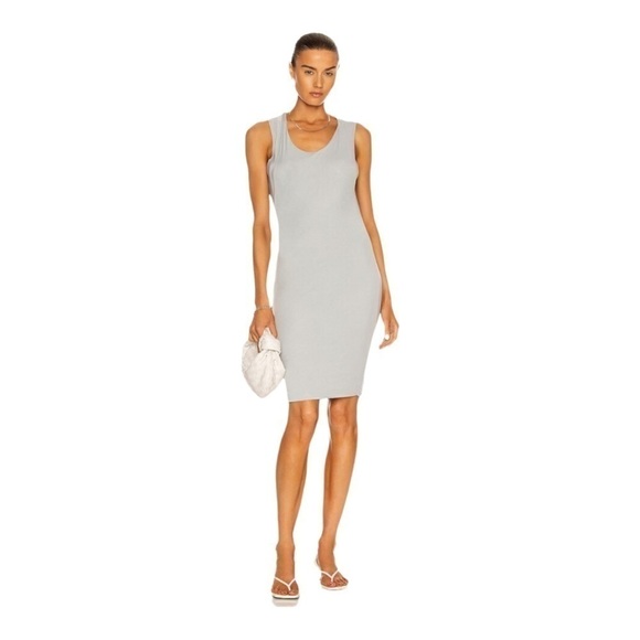 𝅺JOHN Elliott TWIST MUSCLE MINI DRESS in gray - Picture 1 of 15